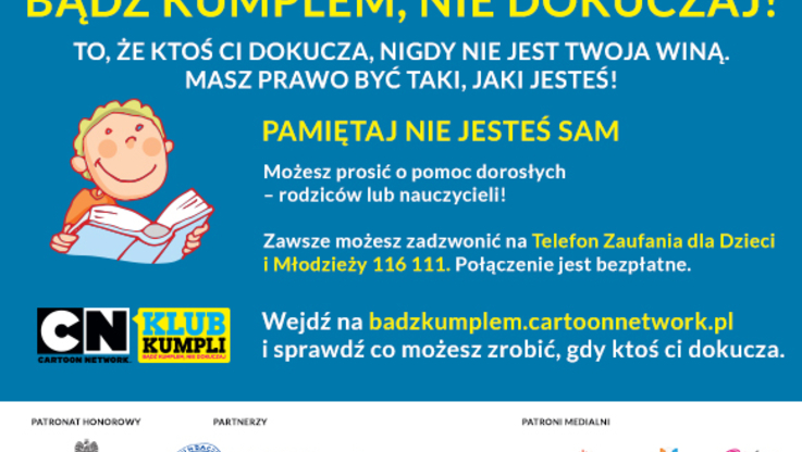 Kampania społeczna "Bądź kumplem, nie dokuczaj" | PAP MediaRoom portal.